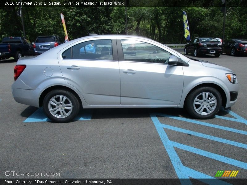 Silver Ice Metallic / Jet Black/Brick 2016 Chevrolet Sonic LT Sedan