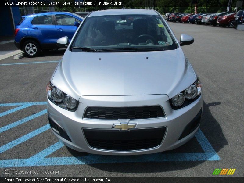 Silver Ice Metallic / Jet Black/Brick 2016 Chevrolet Sonic LT Sedan