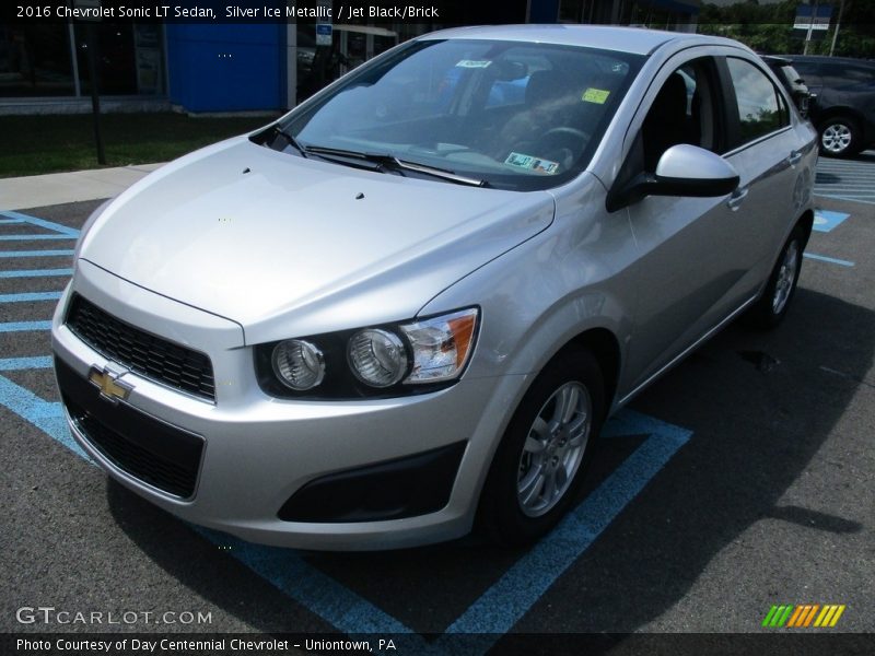 Silver Ice Metallic / Jet Black/Brick 2016 Chevrolet Sonic LT Sedan