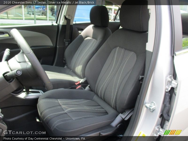 Silver Ice Metallic / Jet Black/Brick 2016 Chevrolet Sonic LT Sedan