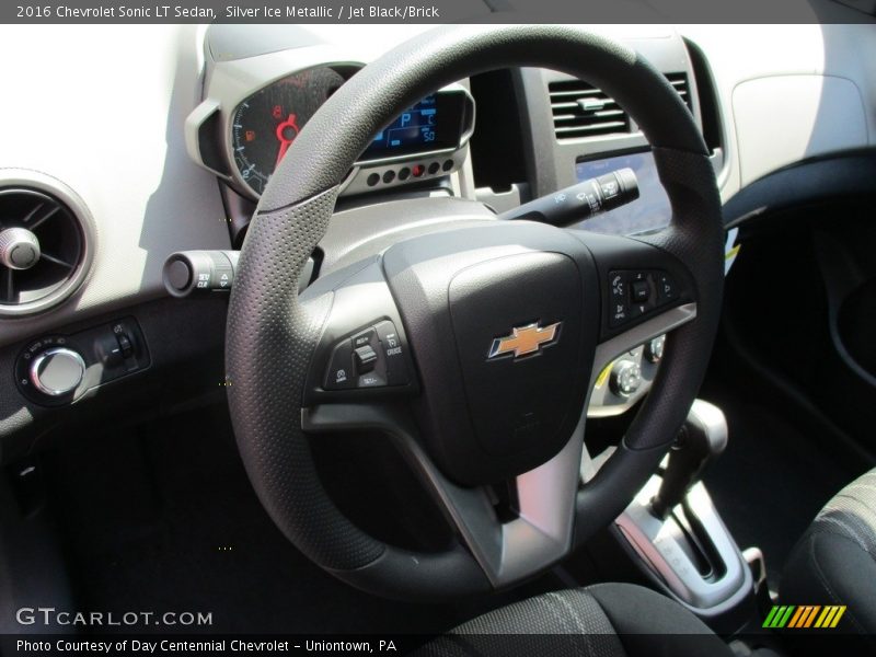 Silver Ice Metallic / Jet Black/Brick 2016 Chevrolet Sonic LT Sedan