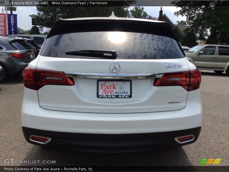 White Diamond Pearl / Parchment 2014 Acura MDX SH-AWD
