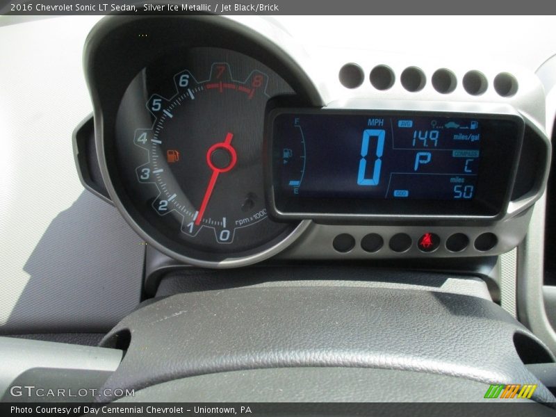 Silver Ice Metallic / Jet Black/Brick 2016 Chevrolet Sonic LT Sedan