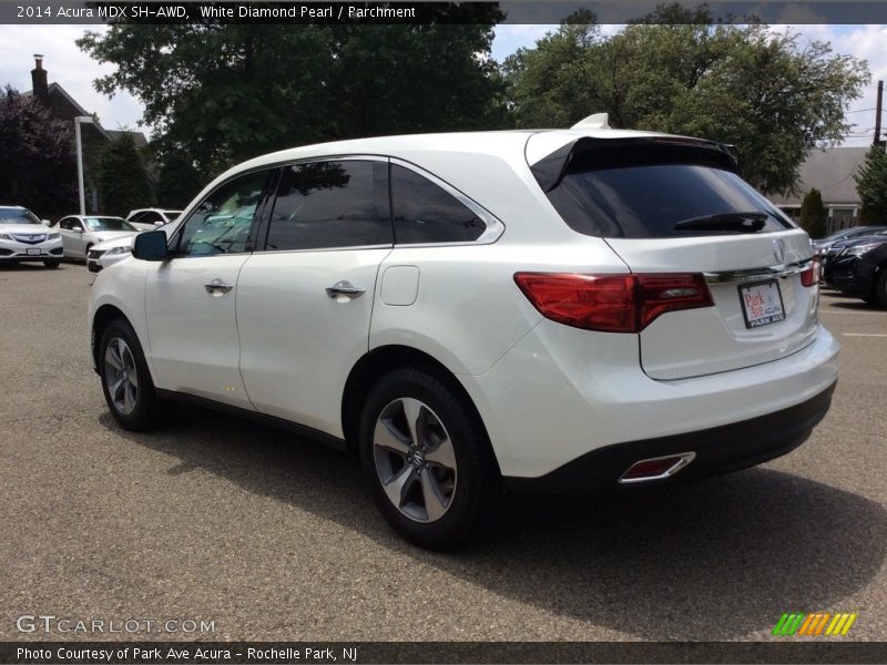 White Diamond Pearl / Parchment 2014 Acura MDX SH-AWD