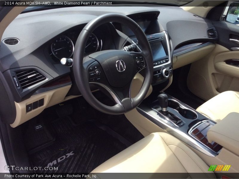 White Diamond Pearl / Parchment 2014 Acura MDX SH-AWD