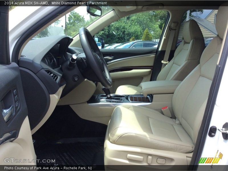 White Diamond Pearl / Parchment 2014 Acura MDX SH-AWD