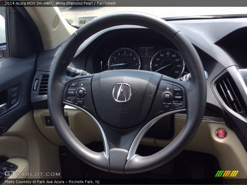 White Diamond Pearl / Parchment 2014 Acura MDX SH-AWD