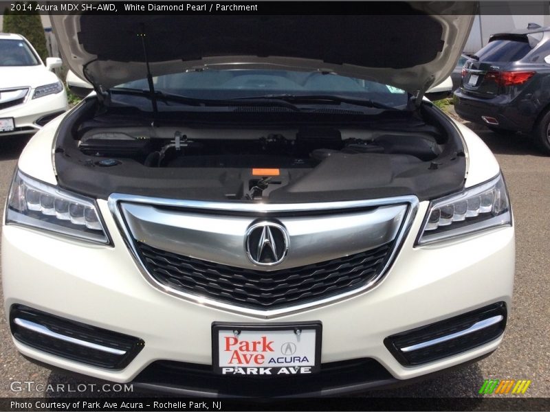 White Diamond Pearl / Parchment 2014 Acura MDX SH-AWD