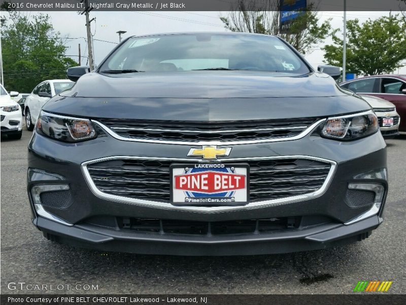 Nightfall Gray Metallic / Jet Black 2016 Chevrolet Malibu LT