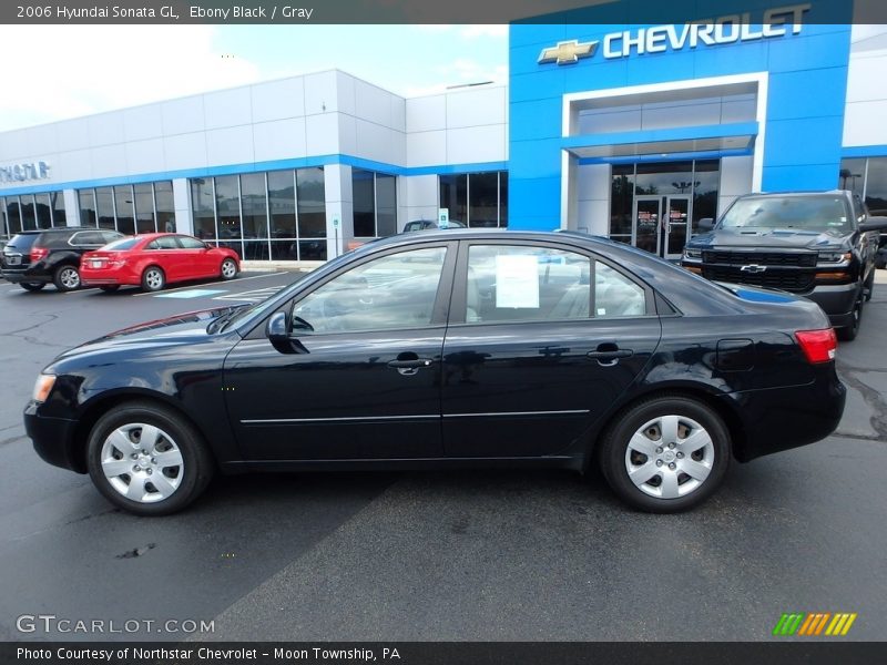 Ebony Black / Gray 2006 Hyundai Sonata GL