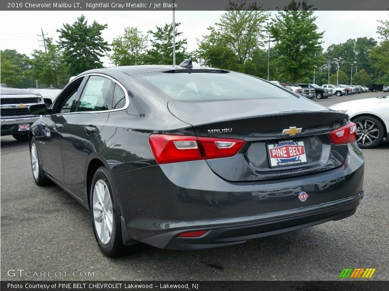 Nightfall Gray Metallic / Jet Black 2016 Chevrolet Malibu LT
