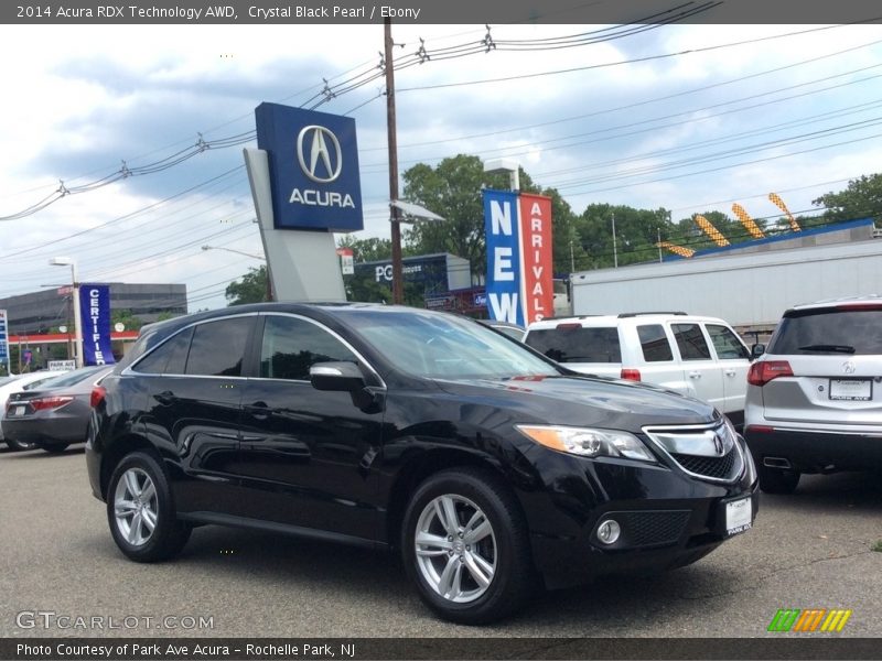 Crystal Black Pearl / Ebony 2014 Acura RDX Technology AWD