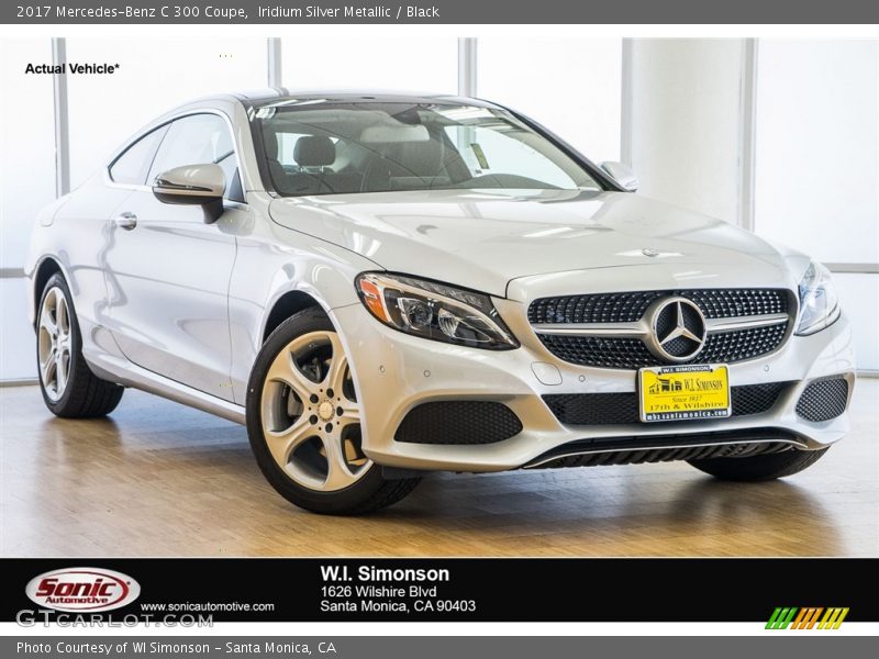 Iridium Silver Metallic / Black 2017 Mercedes-Benz C 300 Coupe