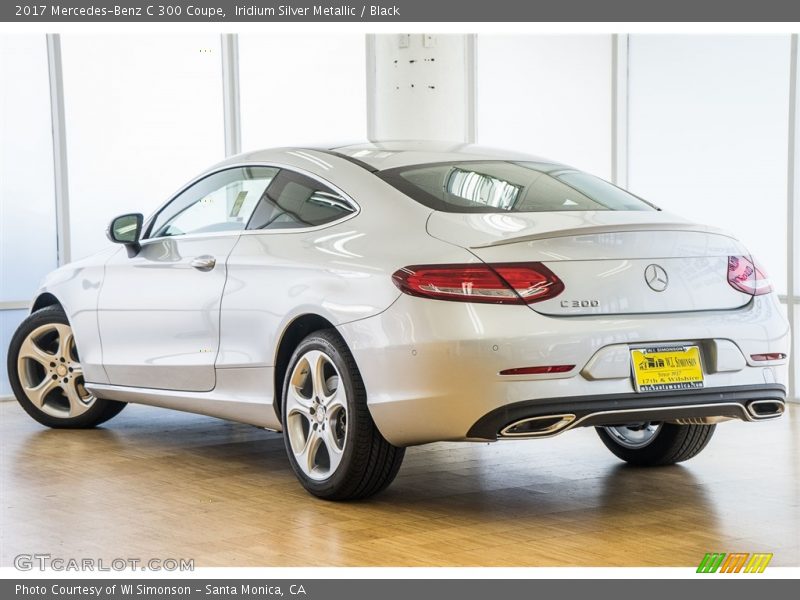 Iridium Silver Metallic / Black 2017 Mercedes-Benz C 300 Coupe