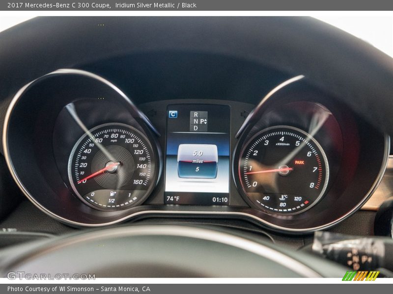 Iridium Silver Metallic / Black 2017 Mercedes-Benz C 300 Coupe