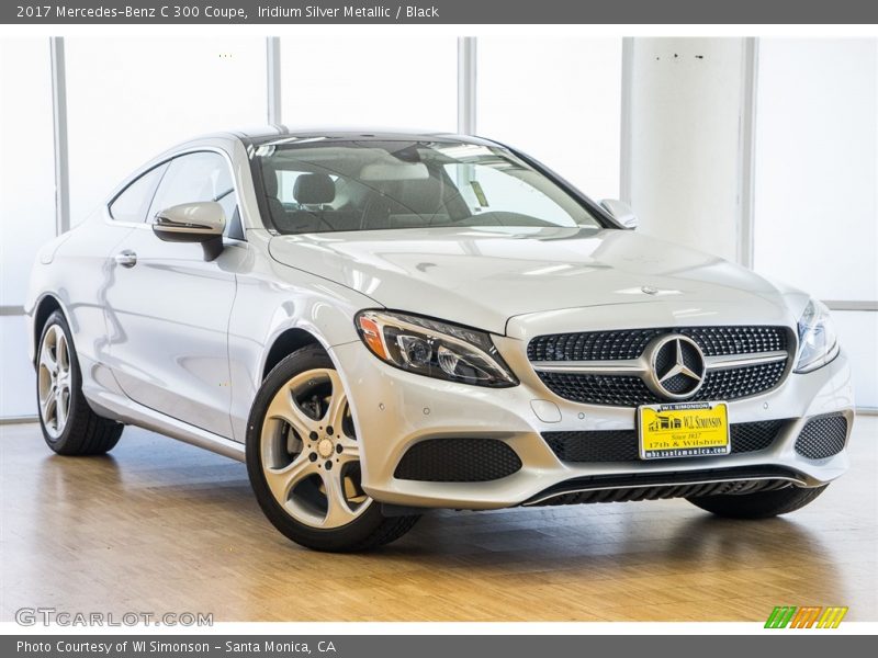 Iridium Silver Metallic / Black 2017 Mercedes-Benz C 300 Coupe