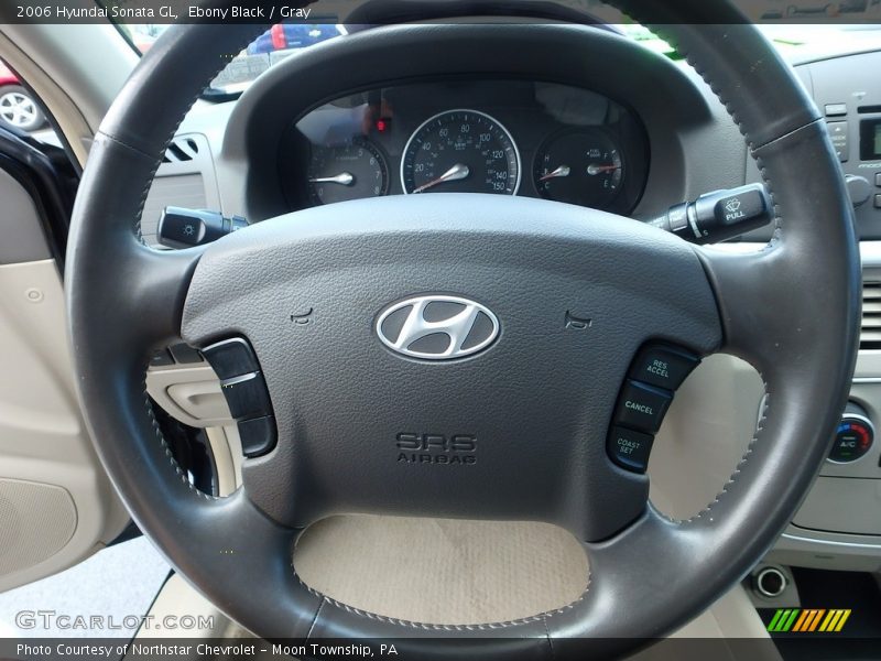 Ebony Black / Gray 2006 Hyundai Sonata GL