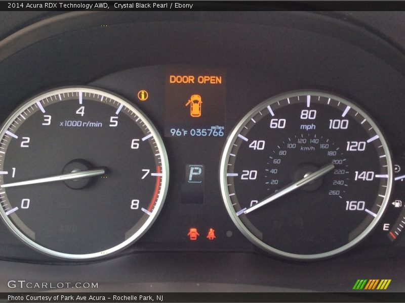 Crystal Black Pearl / Ebony 2014 Acura RDX Technology AWD
