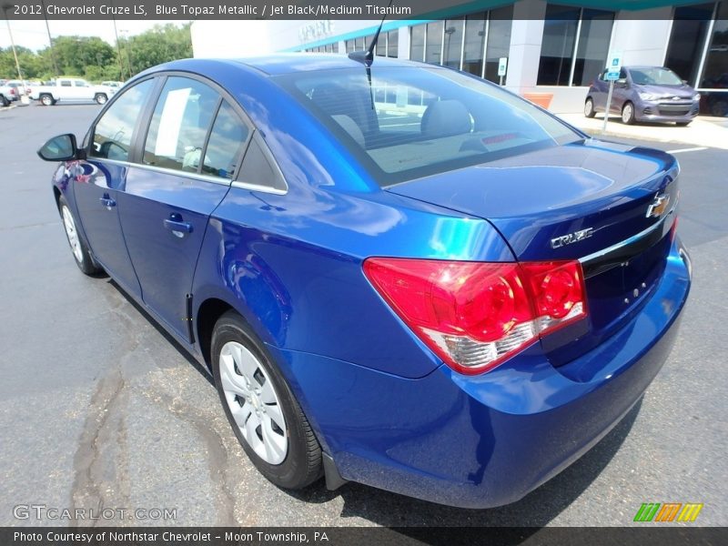 Blue Topaz Metallic / Jet Black/Medium Titanium 2012 Chevrolet Cruze LS