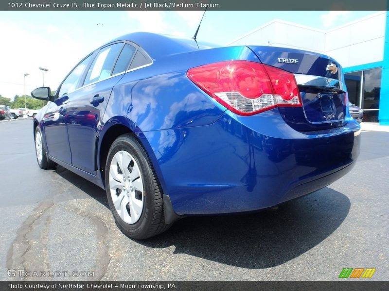 Blue Topaz Metallic / Jet Black/Medium Titanium 2012 Chevrolet Cruze LS