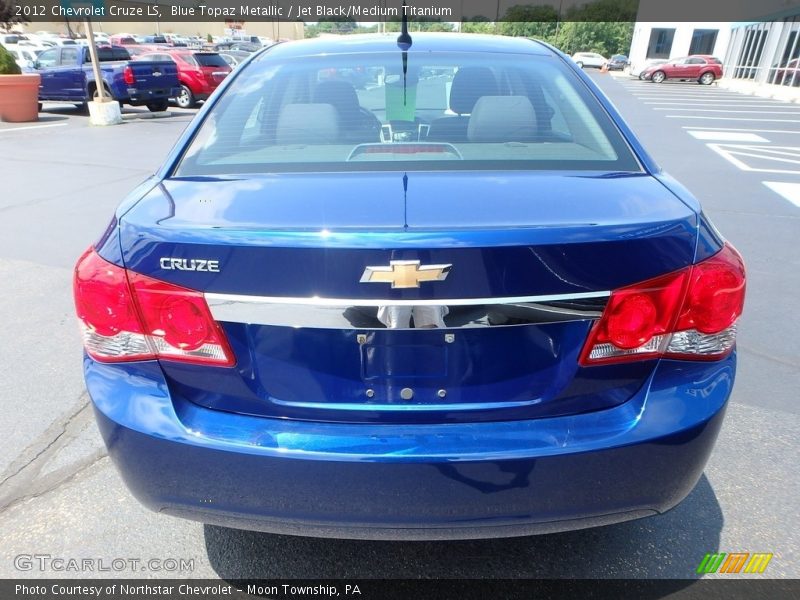 Blue Topaz Metallic / Jet Black/Medium Titanium 2012 Chevrolet Cruze LS