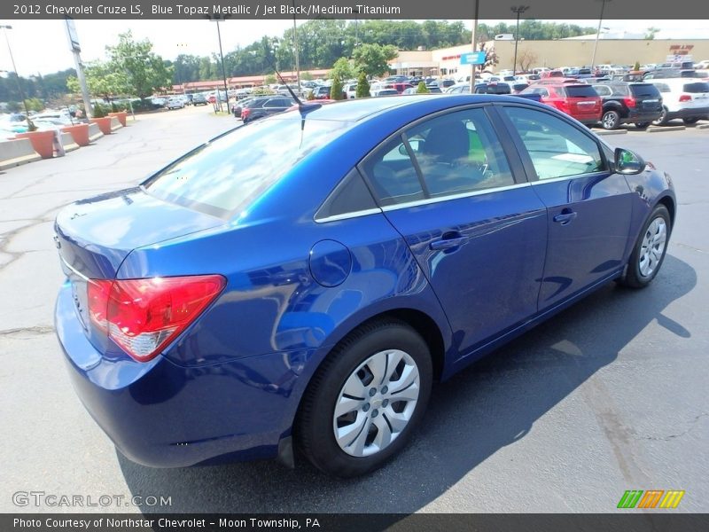 Blue Topaz Metallic / Jet Black/Medium Titanium 2012 Chevrolet Cruze LS