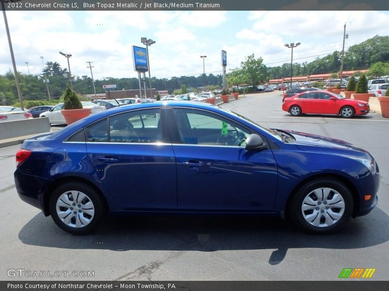 Blue Topaz Metallic / Jet Black/Medium Titanium 2012 Chevrolet Cruze LS
