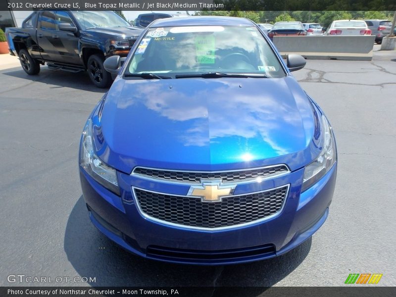 Blue Topaz Metallic / Jet Black/Medium Titanium 2012 Chevrolet Cruze LS
