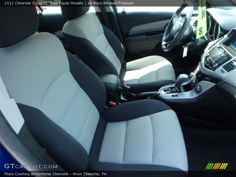 Blue Topaz Metallic / Jet Black/Medium Titanium 2012 Chevrolet Cruze LS