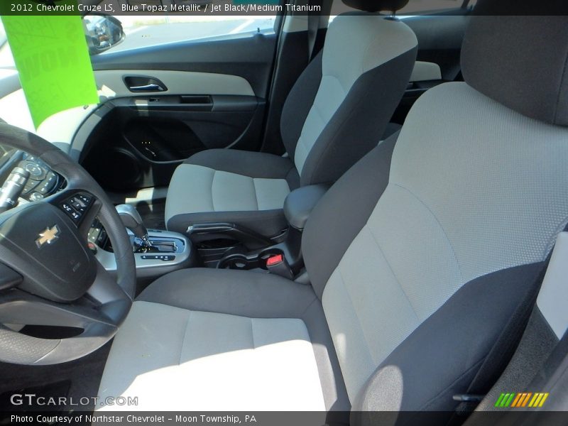 Blue Topaz Metallic / Jet Black/Medium Titanium 2012 Chevrolet Cruze LS