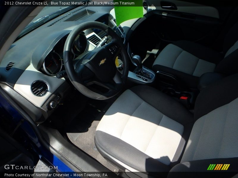 Blue Topaz Metallic / Jet Black/Medium Titanium 2012 Chevrolet Cruze LS