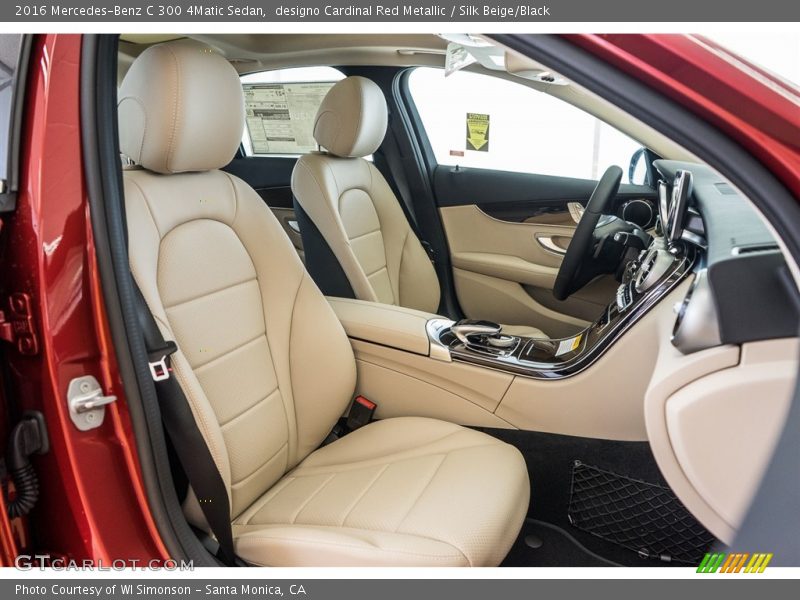 designo Cardinal Red Metallic / Silk Beige/Black 2016 Mercedes-Benz C 300 4Matic Sedan