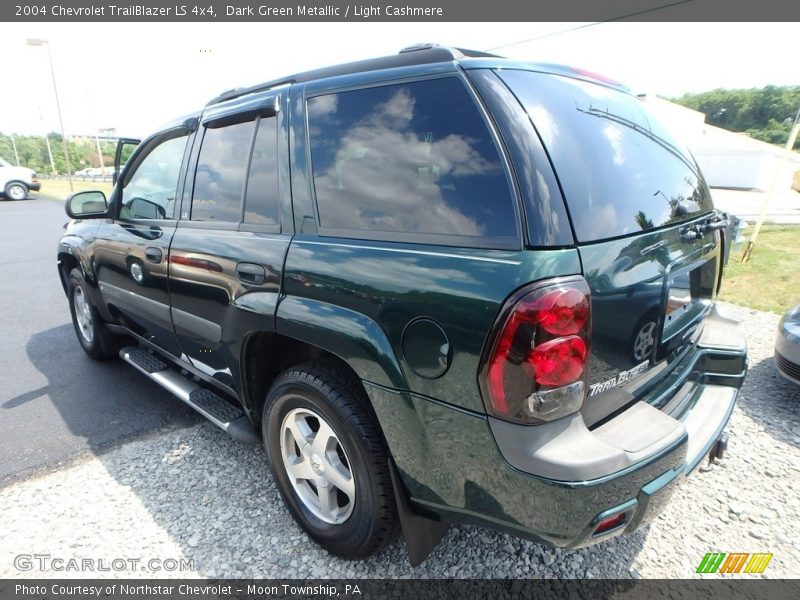 Dark Green Metallic / Light Cashmere 2004 Chevrolet TrailBlazer LS 4x4