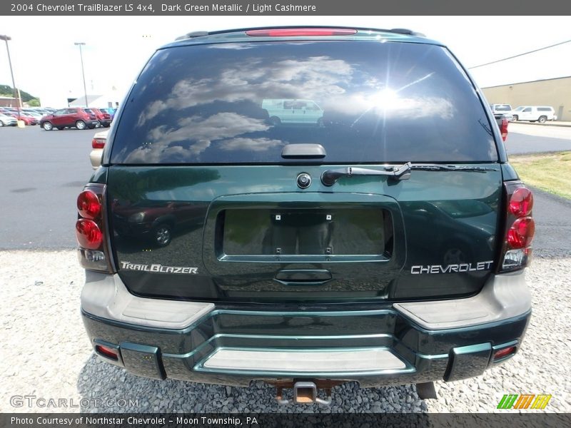 Dark Green Metallic / Light Cashmere 2004 Chevrolet TrailBlazer LS 4x4