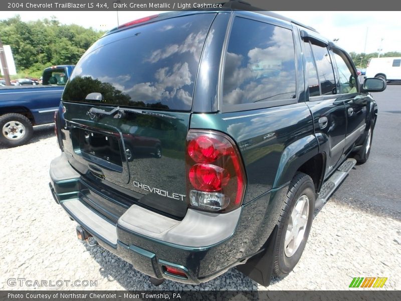 Dark Green Metallic / Light Cashmere 2004 Chevrolet TrailBlazer LS 4x4