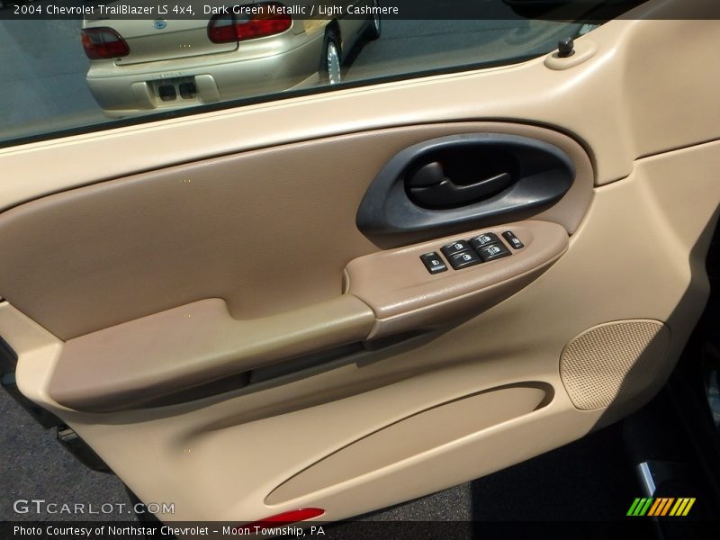 Dark Green Metallic / Light Cashmere 2004 Chevrolet TrailBlazer LS 4x4