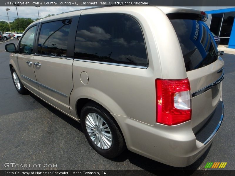 Cashmere Pearl / Black/Light Graystone 2012 Chrysler Town & Country Touring - L