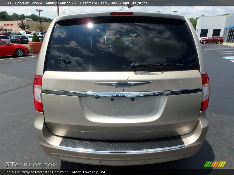 Cashmere Pearl / Black/Light Graystone 2012 Chrysler Town & Country Touring - L