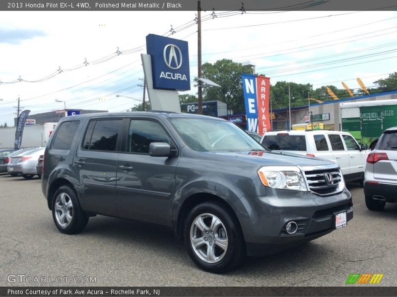 Polished Metal Metallic / Black 2013 Honda Pilot EX-L 4WD