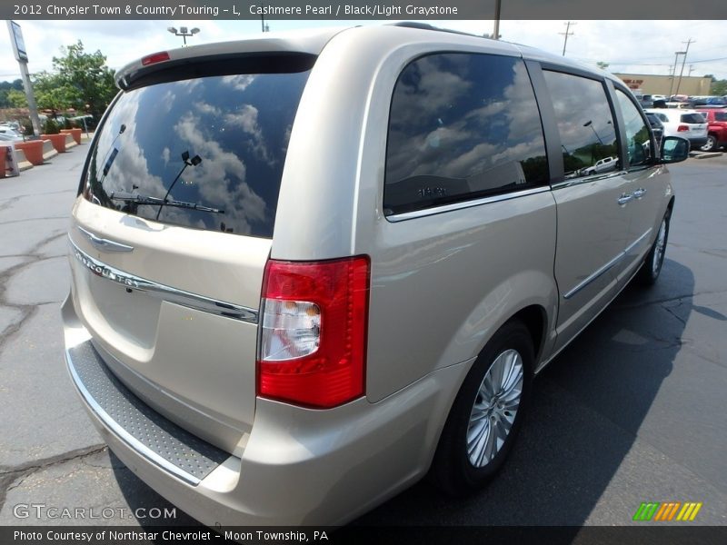 Cashmere Pearl / Black/Light Graystone 2012 Chrysler Town & Country Touring - L