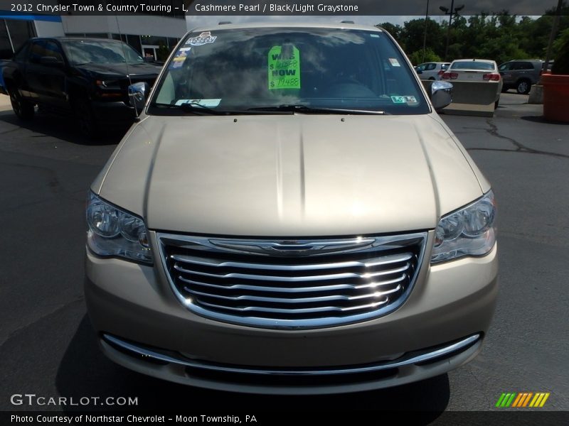 Cashmere Pearl / Black/Light Graystone 2012 Chrysler Town & Country Touring - L
