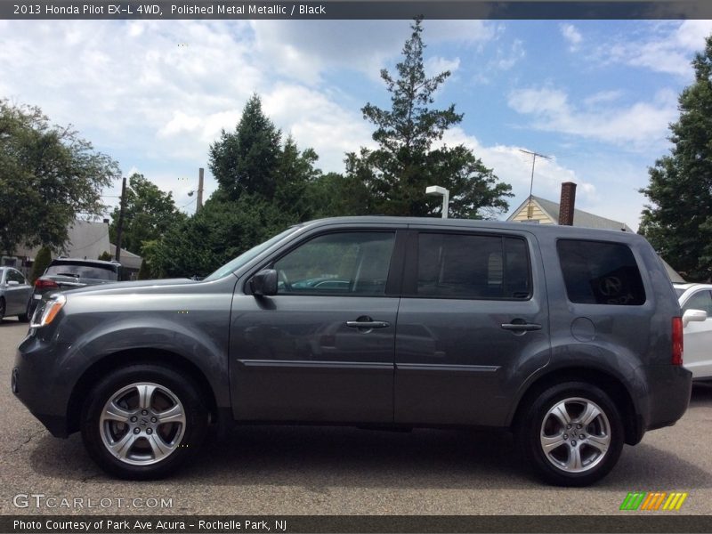 Polished Metal Metallic / Black 2013 Honda Pilot EX-L 4WD