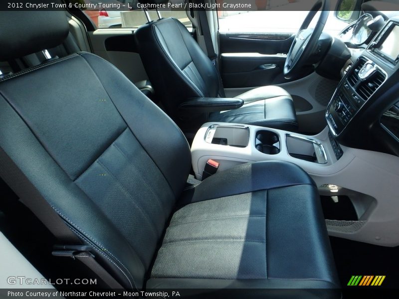 Cashmere Pearl / Black/Light Graystone 2012 Chrysler Town & Country Touring - L