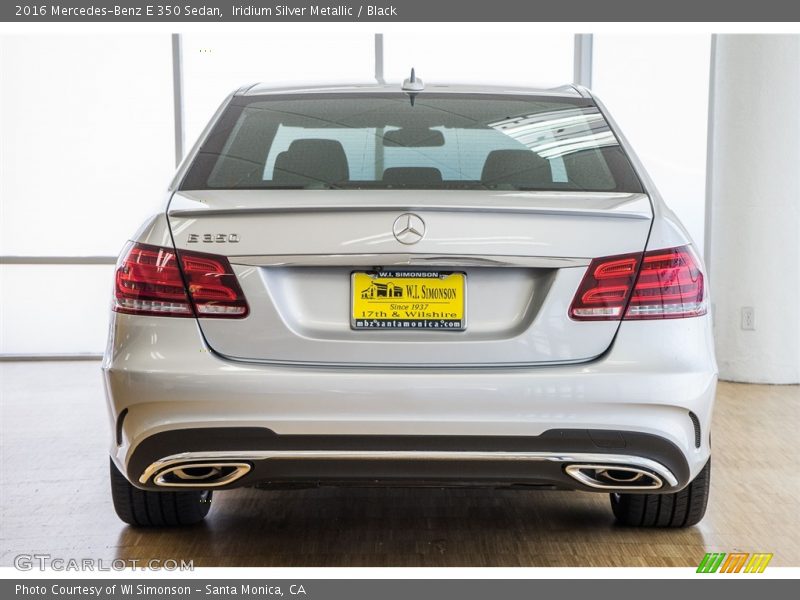 Iridium Silver Metallic / Black 2016 Mercedes-Benz E 350 Sedan