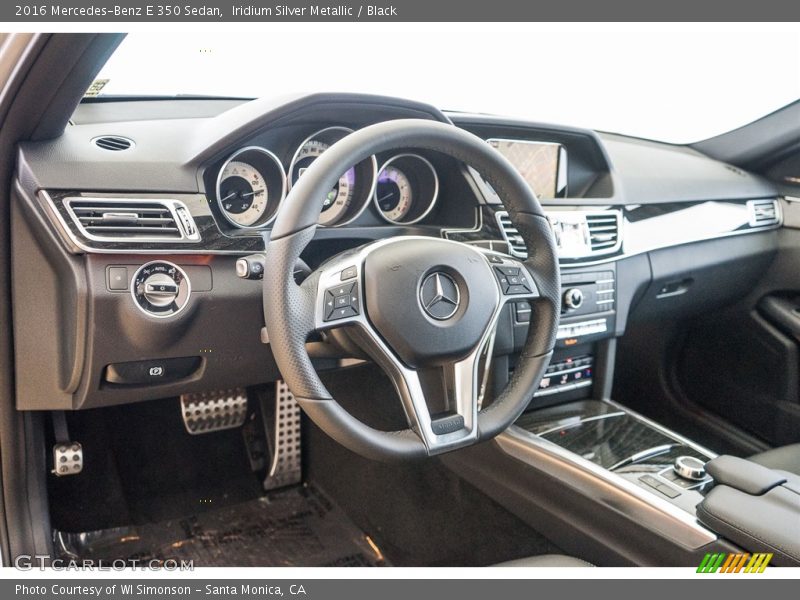 Iridium Silver Metallic / Black 2016 Mercedes-Benz E 350 Sedan