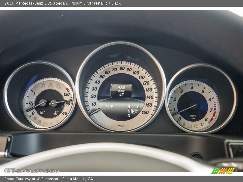 Iridium Silver Metallic / Black 2016 Mercedes-Benz E 350 Sedan