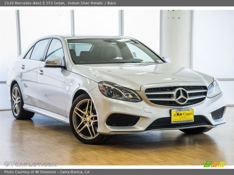 Iridium Silver Metallic / Black 2016 Mercedes-Benz E 350 Sedan