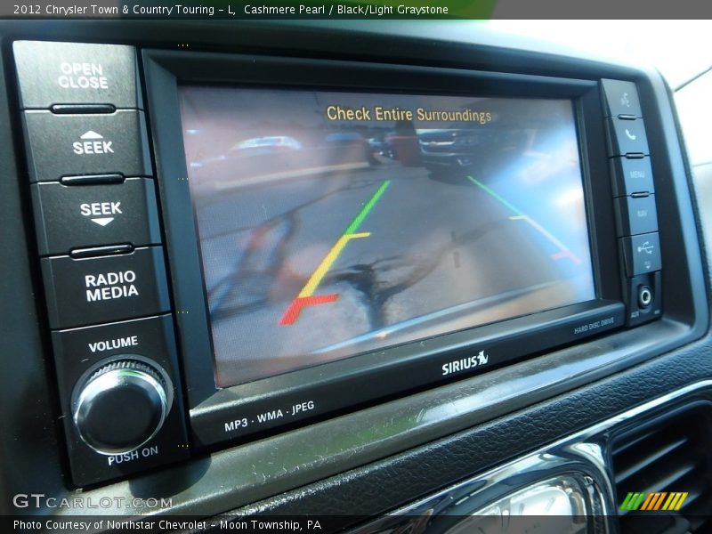 Cashmere Pearl / Black/Light Graystone 2012 Chrysler Town & Country Touring - L