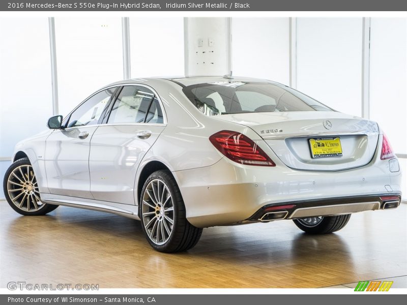 Iridium Silver Metallic / Black 2016 Mercedes-Benz S 550e Plug-In Hybrid Sedan