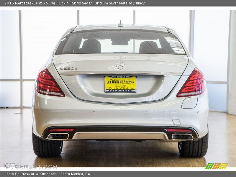 Iridium Silver Metallic / Black 2016 Mercedes-Benz S 550e Plug-In Hybrid Sedan
